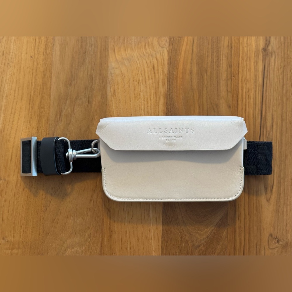 ALLSAINTS, ZOE ADJUSTABLE LEATHER CROSSBODY BAG